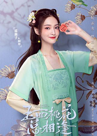 玉面桃花总相逢林翠