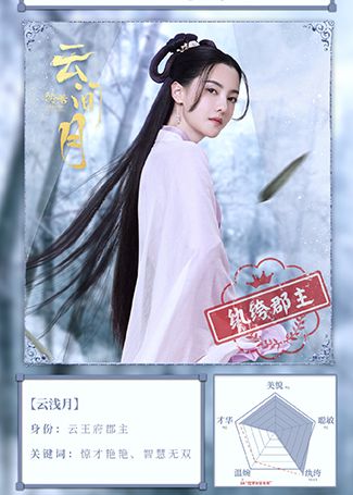皎若云间月云浅月